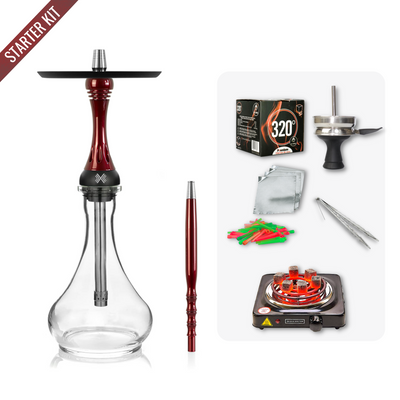 Alpha Hookah X - Red Candy - Starter Kit